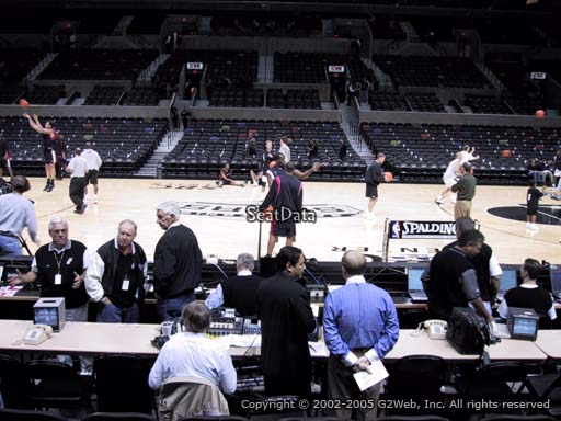 Seat view from Section 8 at the AT&T Center, home of the San Antonio Spurs