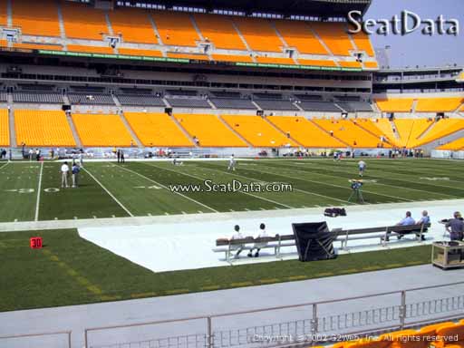 Seat view from section 109 at Heinz Field, home of the Pittsburgh Steelers