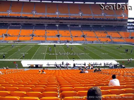 Seat view from section 234 at Heinz Field, home of the Pittsburgh Steelers