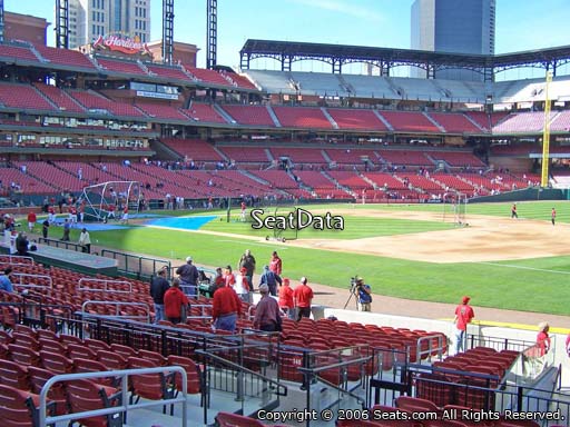Seat view from section 139 at Busch Stadium, home of the St. Louis Cardinals