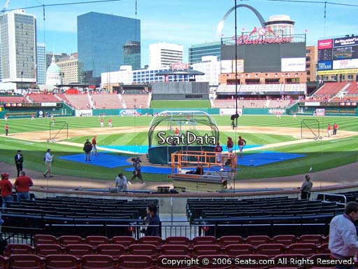 Seat view from section 150 at Busch Stadium, home of the St. Louis Cardinals
