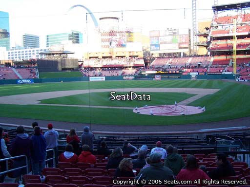 Seat view from section 152 at Busch Stadium, home of the St. Louis Cardinals