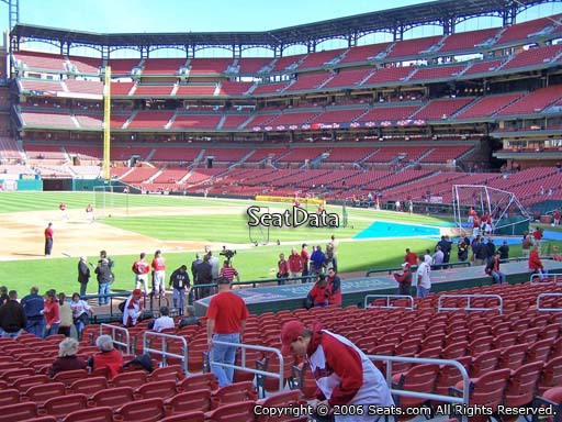 Seat view from section 159 at Busch Stadium, home of the St. Louis Cardinals