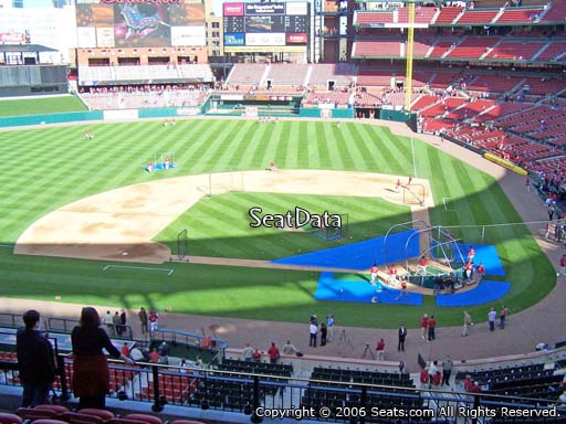 Seat view from section 254 at Busch Stadium, home of the St. Louis Cardinals