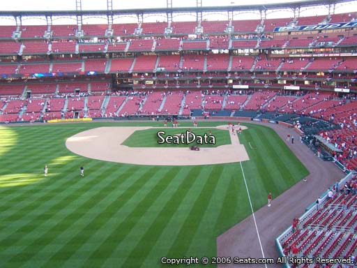 Seat view from section 271 at Busch Stadium, home of the St. Louis Cardinals