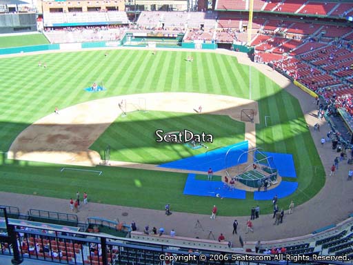 Seat view from section 354 at Busch Stadium, home of the St. Louis Cardinals