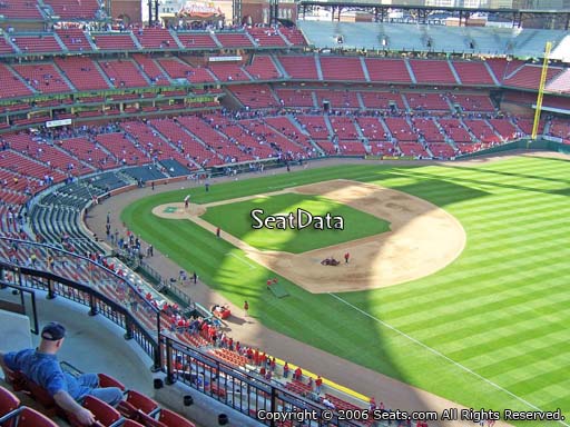 Seat view from section 435 at Busch Stadium, home of the St. Louis Cardinals