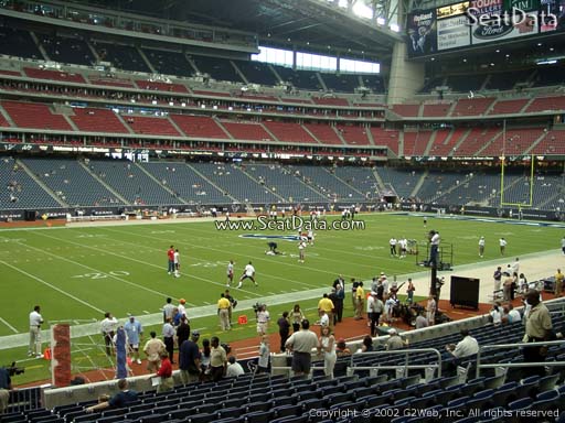 Seat view from section 110 at NRG Stadium, home of the Houston Texans