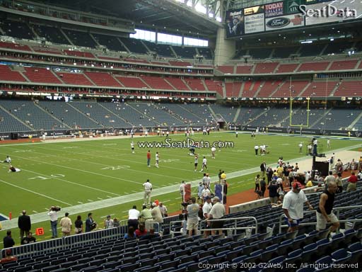 Seat view from section 111 at NRG Stadium, home of the Houston Texans