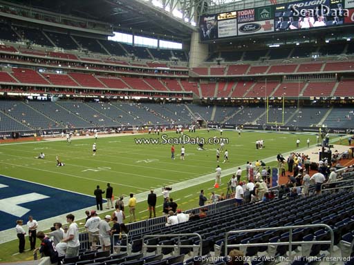 Seat view from section 112 at NRG Stadium, home of the Houston Texans
