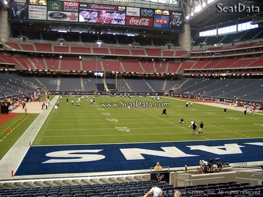 Seat view from section 138 at NRG Stadium, home of the Houston Texans