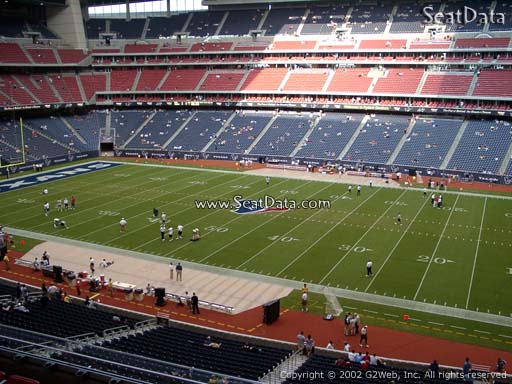 Seat view from section 307 at NRG Stadium, home of the Houston Texans