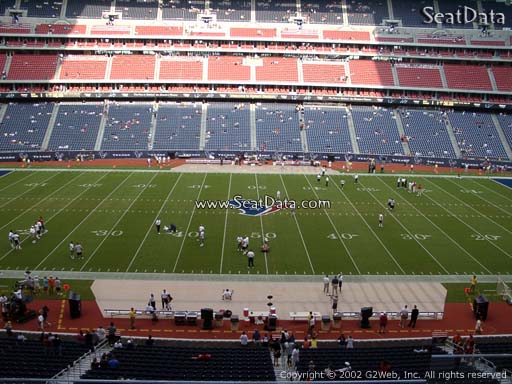 Seat view from section 310 at NRG Stadium, home of the Houston Texans