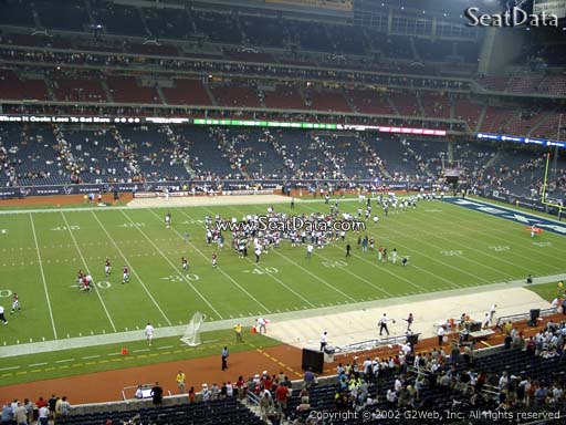 Seat view from section 340 at NRG Stadium, home of the Houston Texans