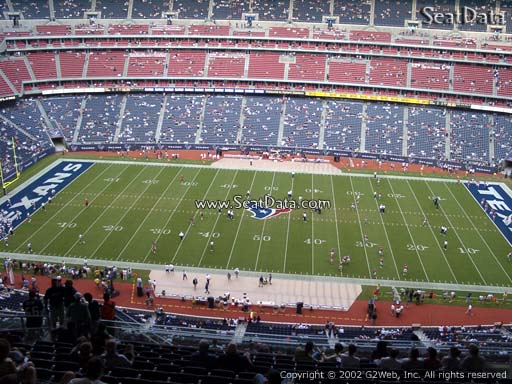 Seat view from section 608 at NRG Stadium, home of the Houston Texans