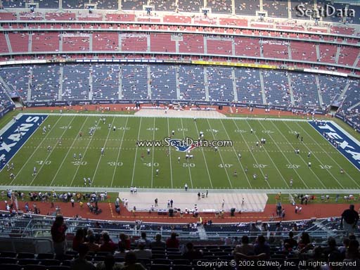 Seat view from section 609 at NRG Stadium, home of the Houston Texans