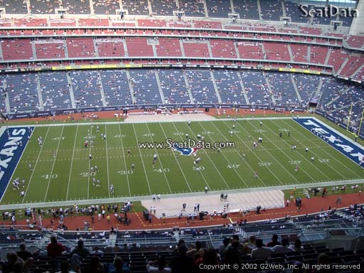 Seat view from section 610 at NRG Stadium, home of the Houston Texans