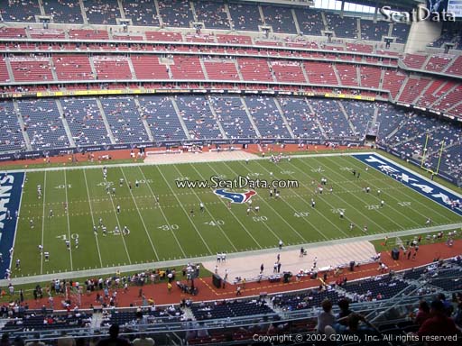 Seat view from section 611 at NRG Stadium, home of the Houston Texans