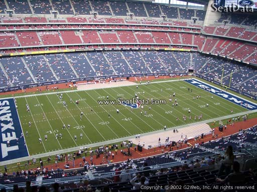 Seat view from section 612 at NRG Stadium, home of the Houston Texans