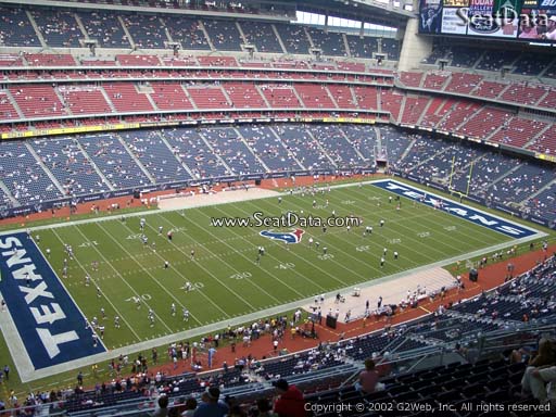 Seat view from section 613 at NRG Stadium, home of the Houston Texans