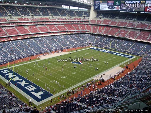 Seat view from section 615 at NRG Stadium, home of the Houston Texans