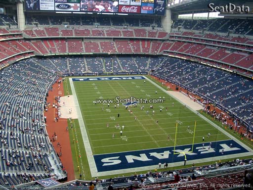 Seat view from section 624 at NRG Stadium, home of the Houston Texans