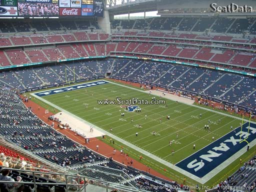 Seat view from section 628 at NRG Stadium, home of the Houston Texans