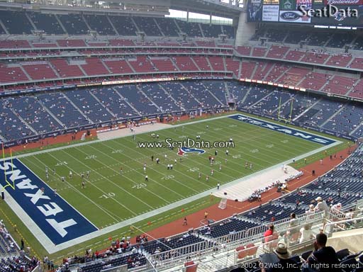 Seat view from section 540 at NRG Stadium, home of the Houston Texans