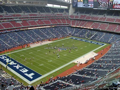 Seat view from section 541 at NRG Stadium, home of the Houston Texans