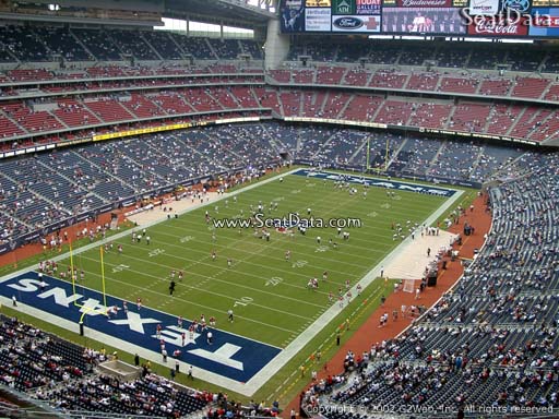 Seat view from section 643 at NRG Stadium, home of the Houston Texans