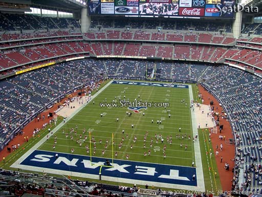 Seat view from section 546 at NRG Stadium, home of the Houston Texans