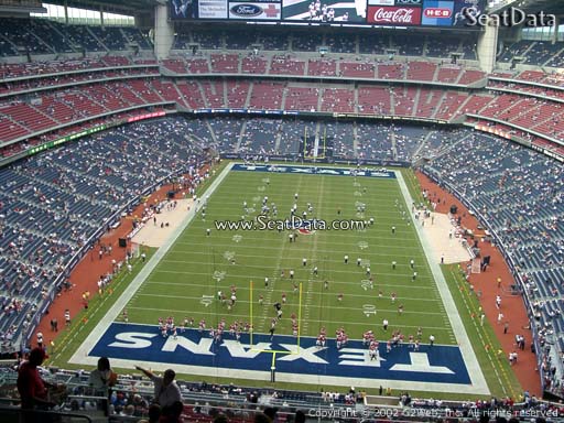 Seat view from section 647 at NRG Stadium, home of the Houston Texans