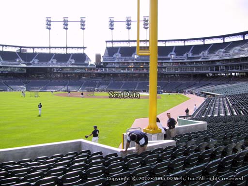 Seat view from section 144 at Comerica Park, home of the Detroit Tigers