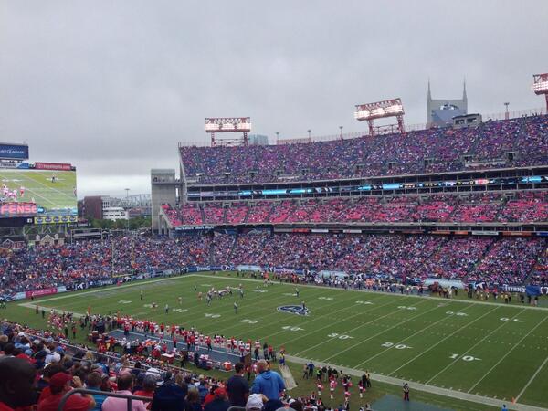 Seat view from section 207 at Nissan Stadium, home of the Tennessee Titans