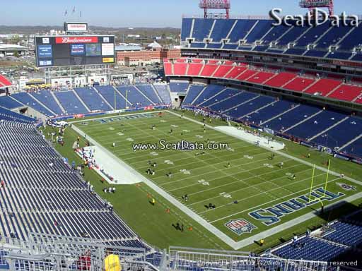 Seat view from section 326 at Nissan Stadium, home of the Tennessee Titans