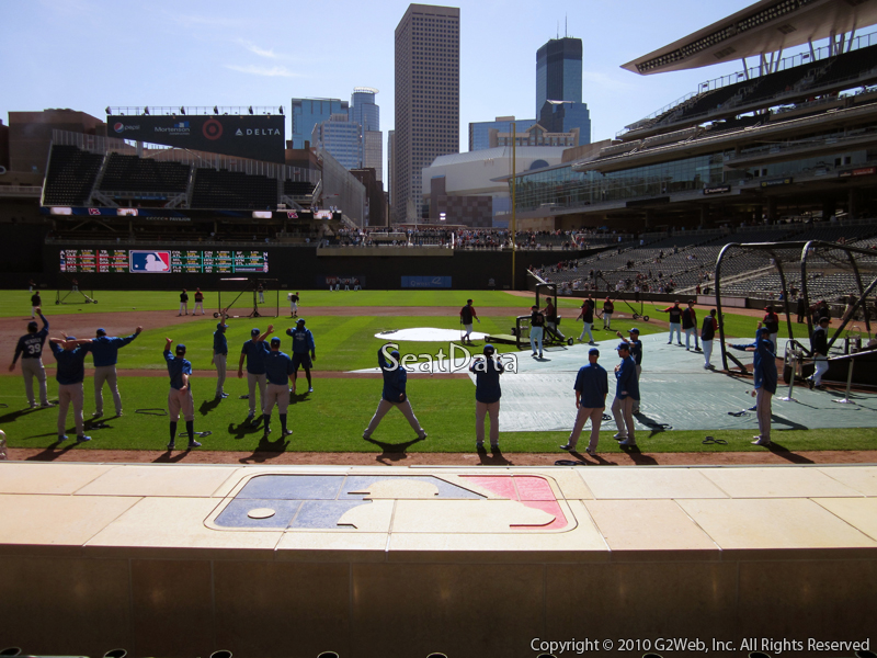 Seat view from section 12 at Target Field, home of the Minnesota Twins