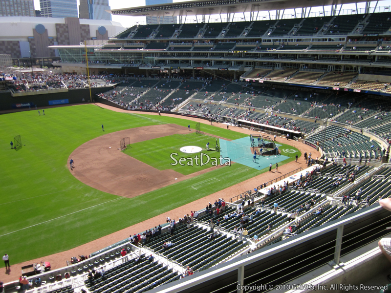 Seat view from section 224 at Target Field, home of the Minnesota Twins