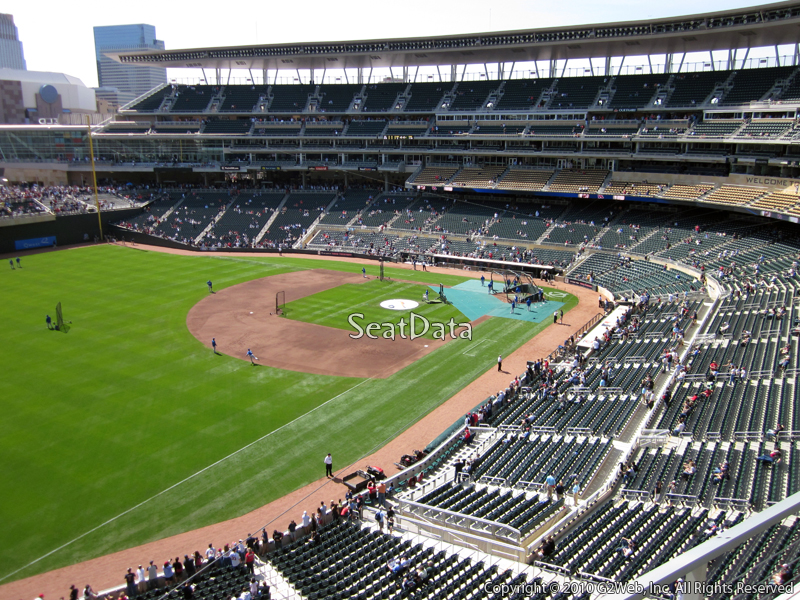 Seat view from section 227 at Target Field, home of the Minnesota Twins