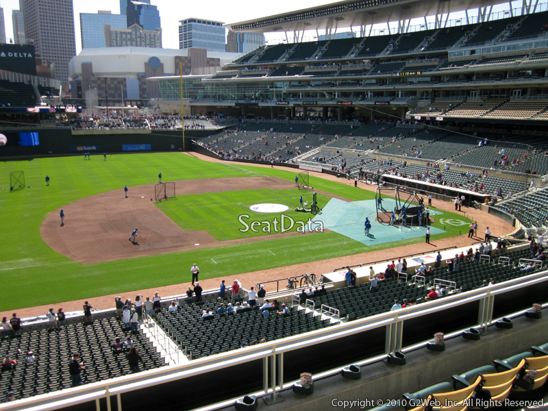 Seat view from section Q at Target Field, home of the Minnesota Twins