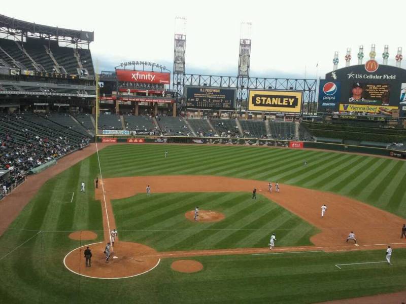 Seat view from section 329 at Guaranteed Rate Field, home of the Chicago White Sox