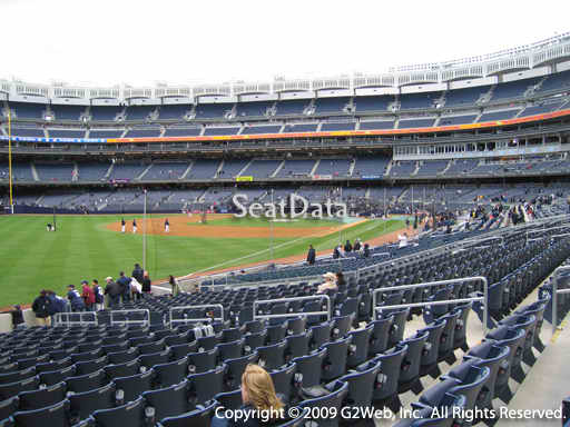 Seat view from section 130 at Yankee Stadium, home of the New York Yankees