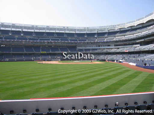 Seat view from section 135 at Yankee Stadium, home of the New York Yankees