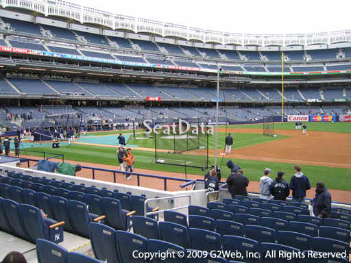 Seat view from section 14B at Yankee Stadium, home of the New York Yankees