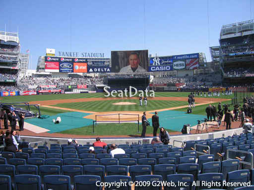 Seat view from section 20 at Yankee Stadium, home of the New York Yankees