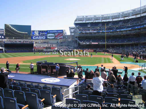 Seat view from section 22 at Yankee Stadium, home of the New York Yankees