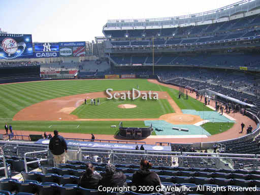 Seat view from section 223 at Yankee Stadium, home of the New York Yankees
