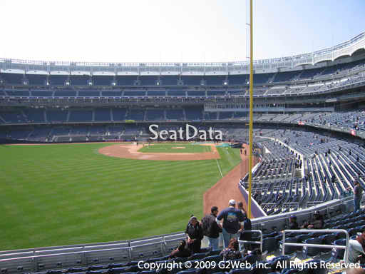 Seat view from section 233B at Yankee Stadium, home of the New York Yankees