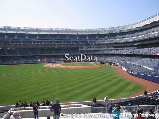 Seat view from bleacher section 235 at Yankee Stadium, home of the New York Yankees
