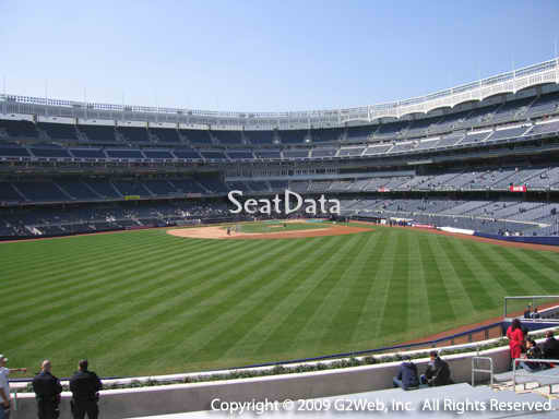 Seat view from bleacher section 238 at Yankee Stadium, home of the New York Yankees