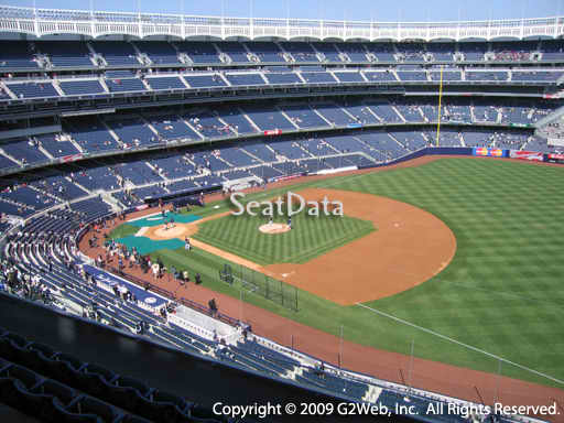 Seat view from section 312 at Yankee Stadium, home of the New York Yankees